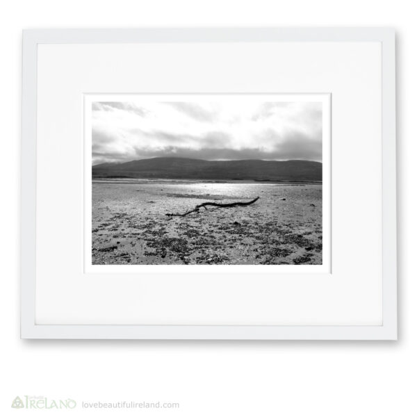 Framed Print, Kenmare Bay, County Kerry, Ireland - Low Tide, Cloudy Morning 3 of 4 - Love Beautiful Ireland P02