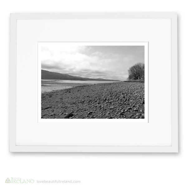 Framed Print, Kenmare Bay, County Kerry, Ireland - Low Tide, Cloudy Morning 4 of 4 - Love Beautiful Ireland P02